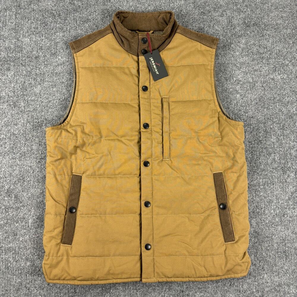 Jeremiah Puffer Vest Snap Front Size Medium